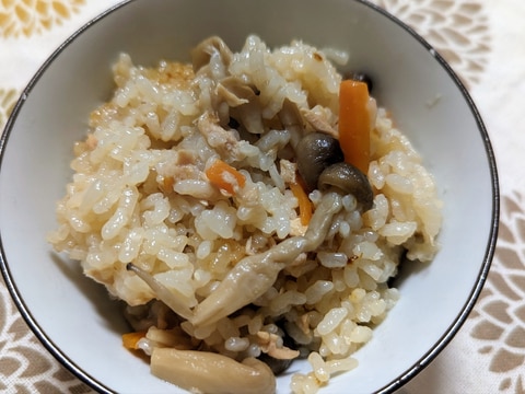 きのことツナの炊き込みご飯